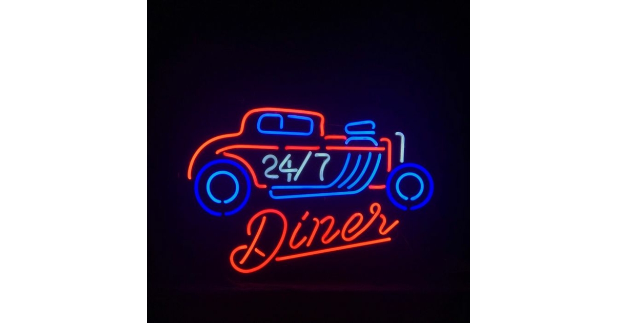 Enseigne Lumineuse Animée Miller DINER - Échelle N/HO 1/160 - 1982 - Neuf